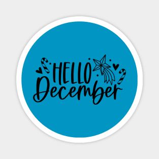 Hello December | Winter Vibes Magnet